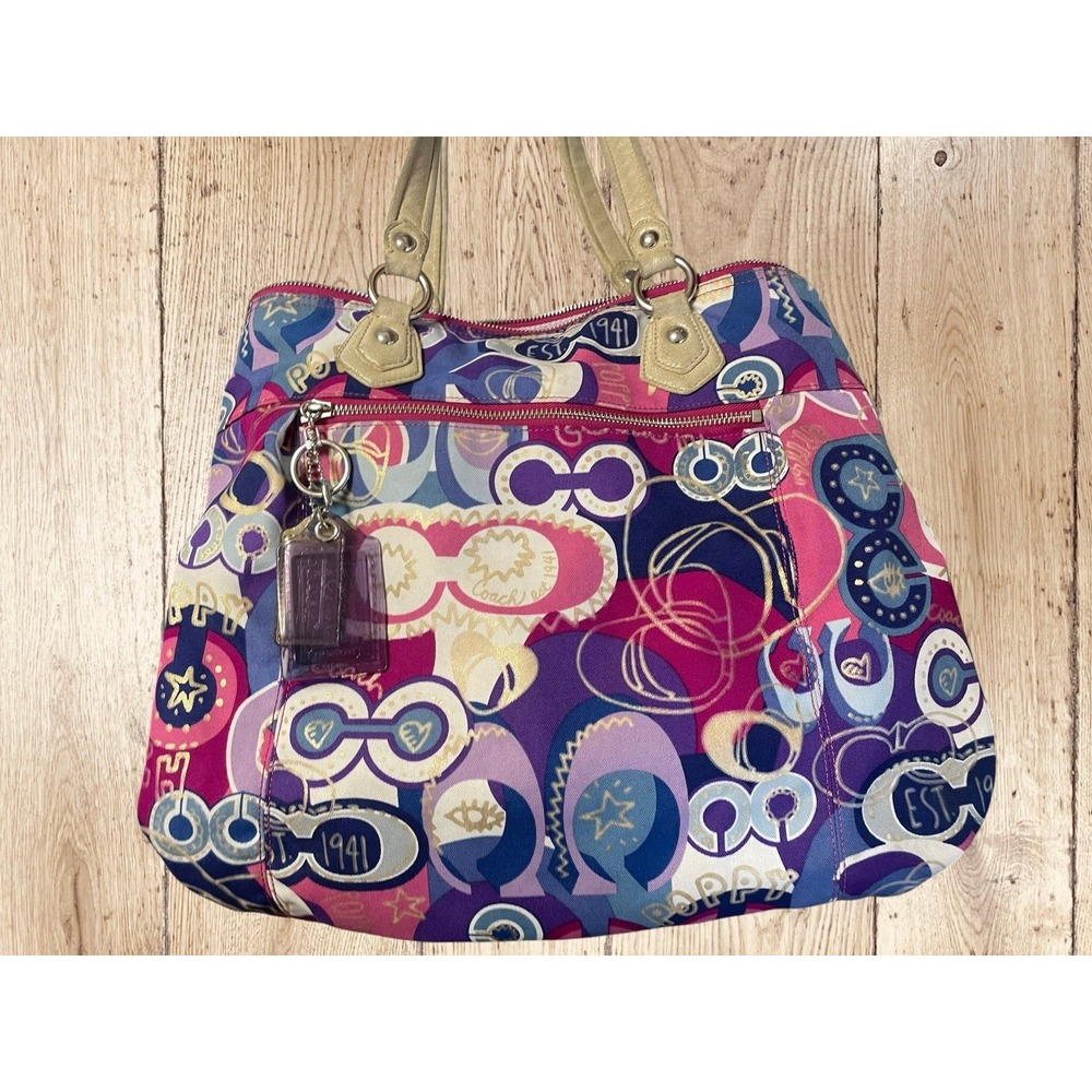 Coach Y2K Large Poppy Graffiti Bag